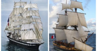 Le Belem et l’Hermione à Nantes Le Belem et l’Hermione à Nantes